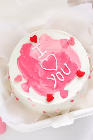 I Love You Strawberry Bento Cake