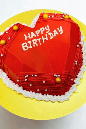 Love-Themed Pinata Heart Cake