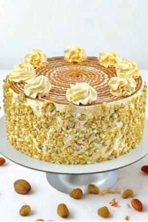 Crunchy Butterscotch Delight Cake