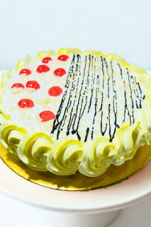 Creamy White Forest Cake – Soft & Delicious