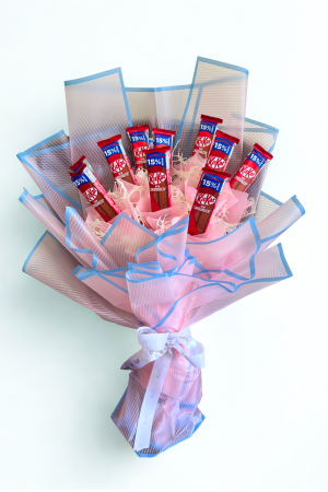 10 KitKat Chocolate Bouquet – Crunchy Sweet Surprise