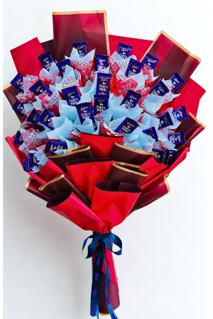 35 Cadbury Chocolate Bouquet – Royal Red & Gold Edition