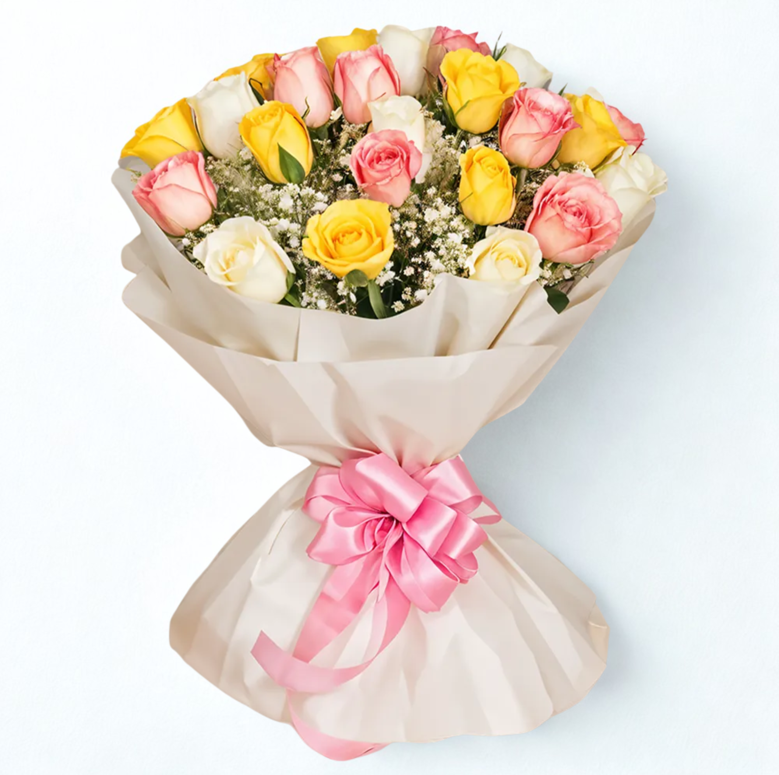 15 Mixed Roses Bouquet – Bright, Fresh & Beautifully Balanced