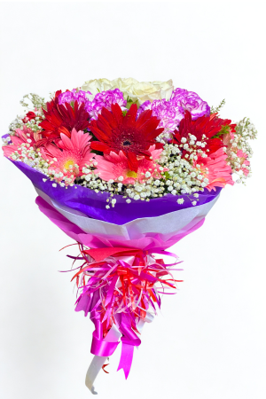 White Harmony – Fresh Mixed Flowers Bouquet